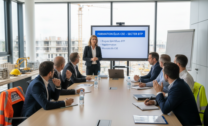 formation elus CSE dans une entreprise du BTP poitiers