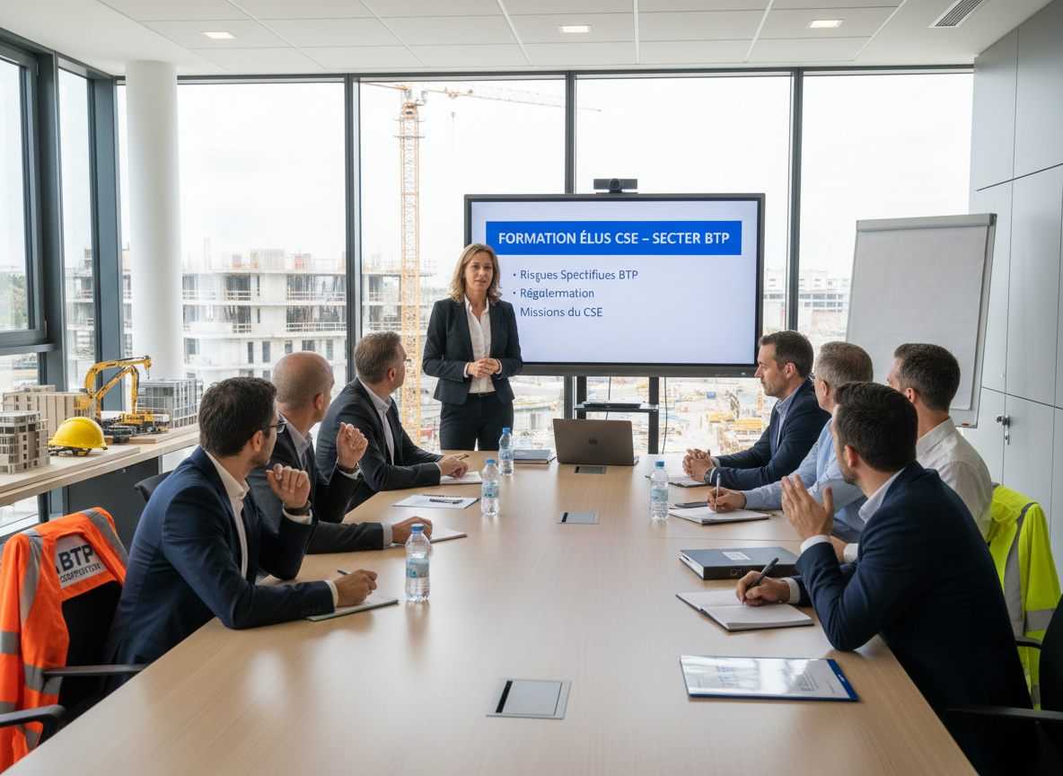 formation elus CSE dans une entreprise du BTP poitiers